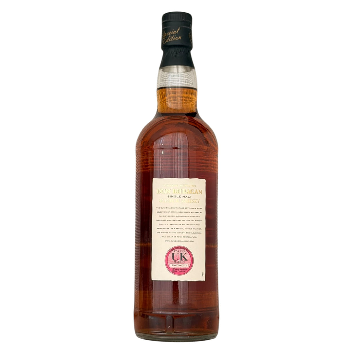 Brora 1981 24 Year Old rear bottle view