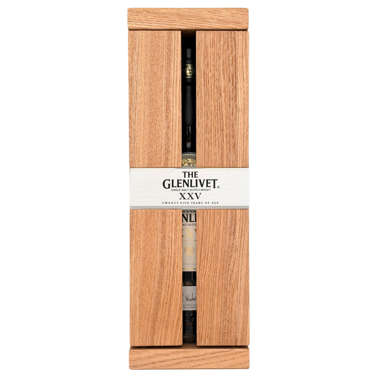 The Glenlivet XXV 25 Year Old wooden presentation box