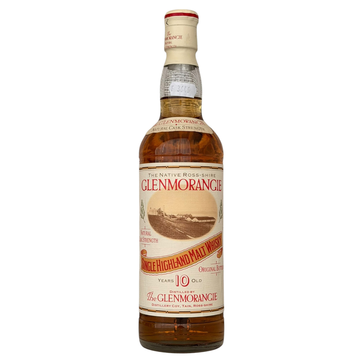 Glenmorangie 1984 10 Year Old Natural Cask Strength rear bottle view