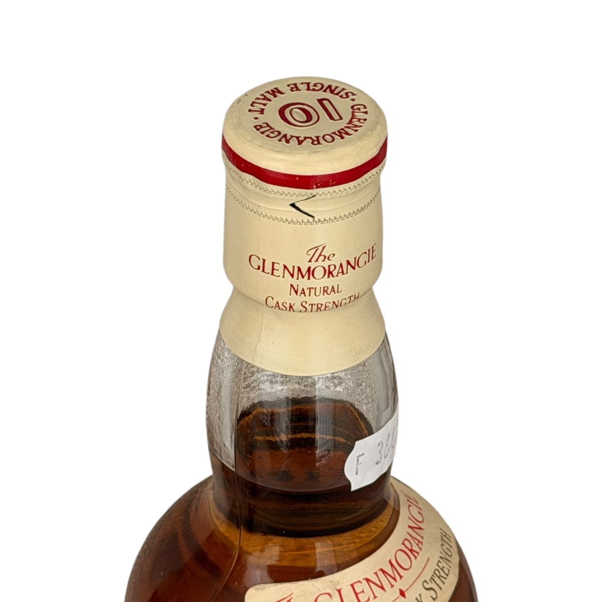 Glenmorangie 1984 10 Year Old Natural Cask Strength neck and capsule detail