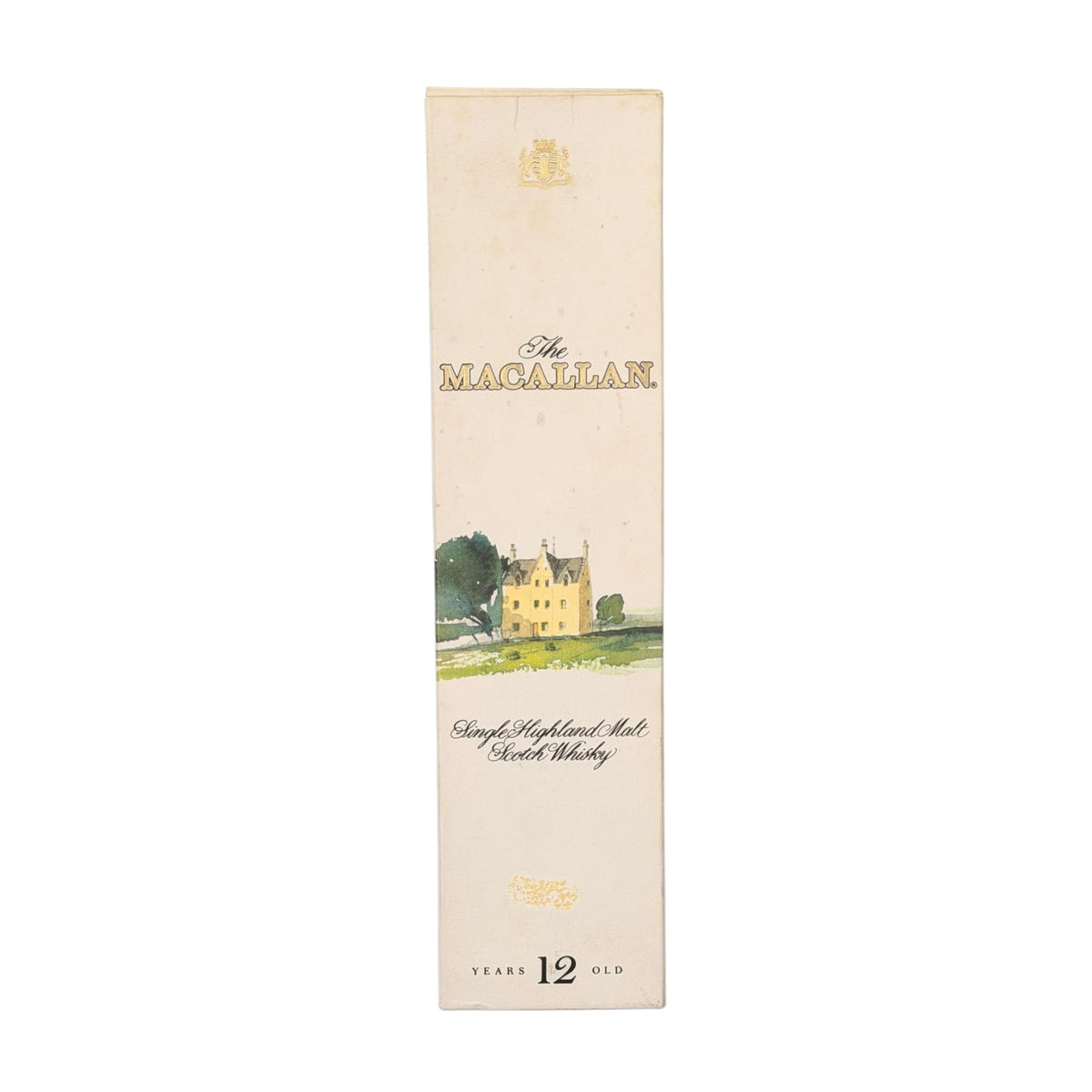 Macallan 12 Year Old Bot. 1980s presentation carton front