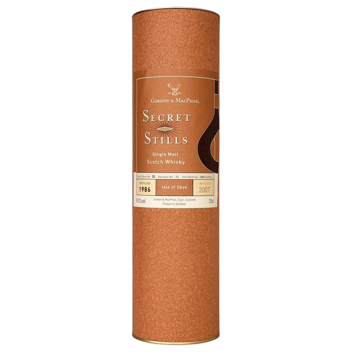 Talisker 1986 21 Year Old Secret Stills No. 1.2 presentation box