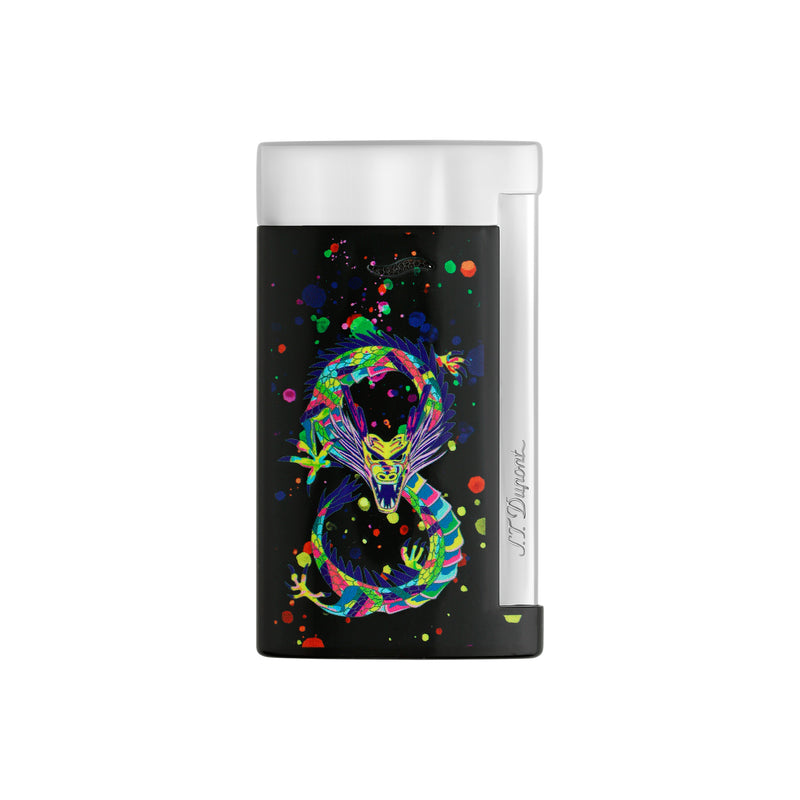 S.T. Dupont Slim 7 Dragon Lighter Black/Chrome