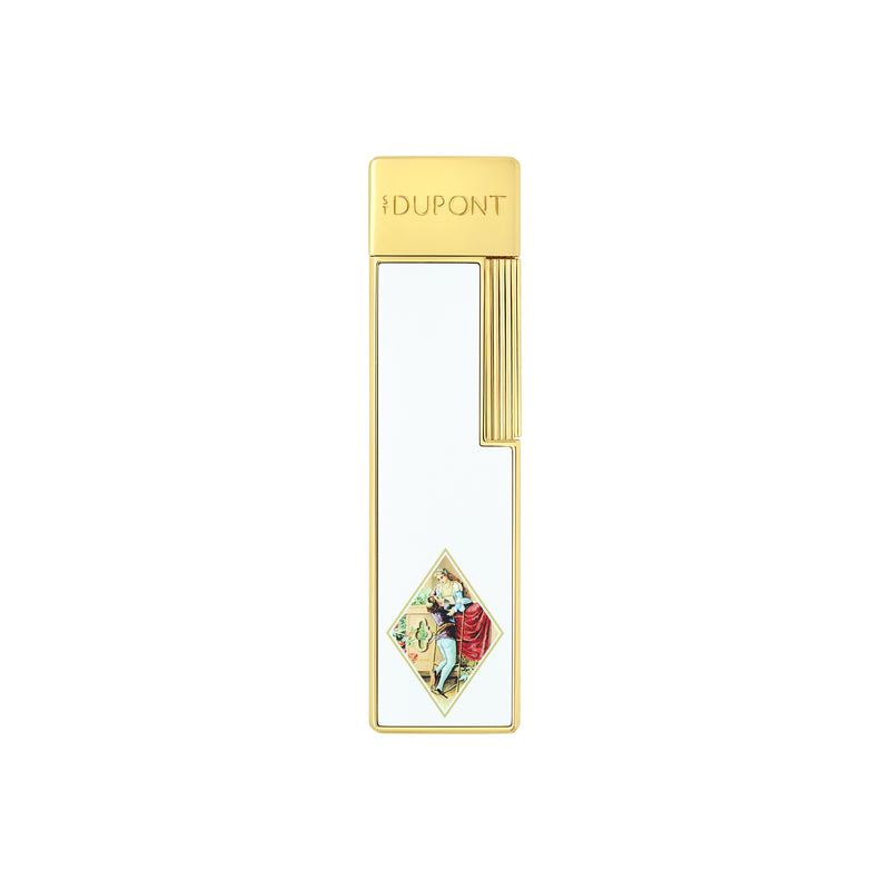 S.T. Dupont - Twiggy Lighter - Romeo y Julieta White/Golden