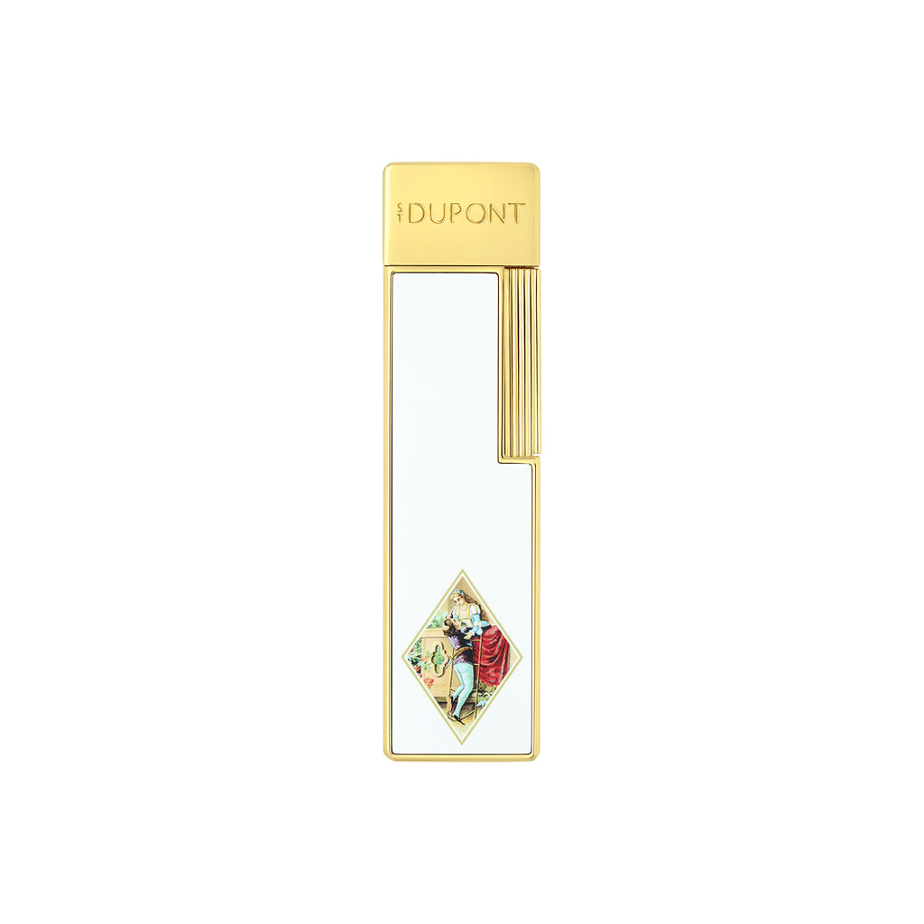 S.T. Dupont - Twiggy Lighter - Romeo y Julieta White/Golden