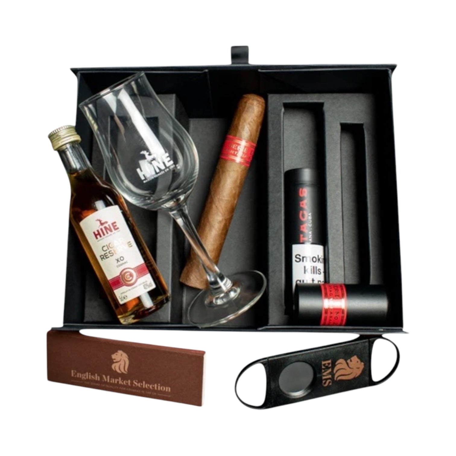Partagas Series E. 2 & Hine Cigar Reserve XO Cognac - gift box - Havana Cigar Exchange Partagas Series E. 2 & Hine Cigar Reserve XO Cognac - gift box - Havana Cigar Exchange