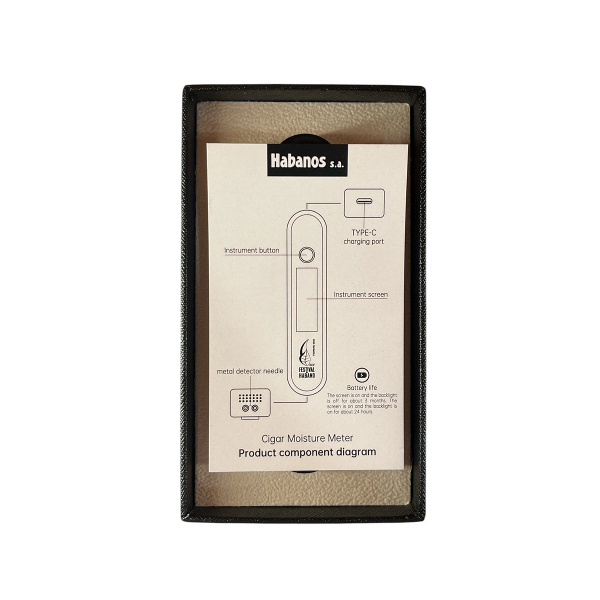Cigar Moisture Meter - Festival of Habanos
