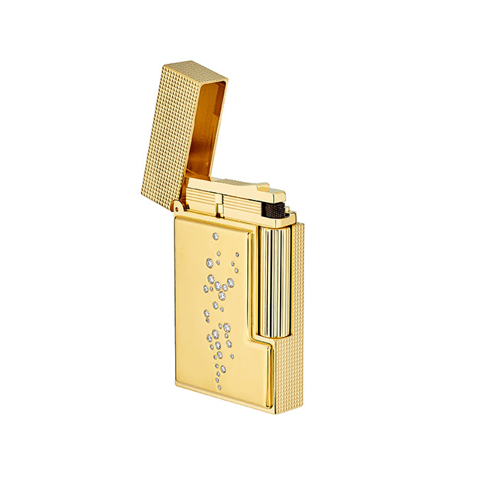 S.T. Dupont - Ligne 2 - Diamond Champagne Lighter Yellow Gold