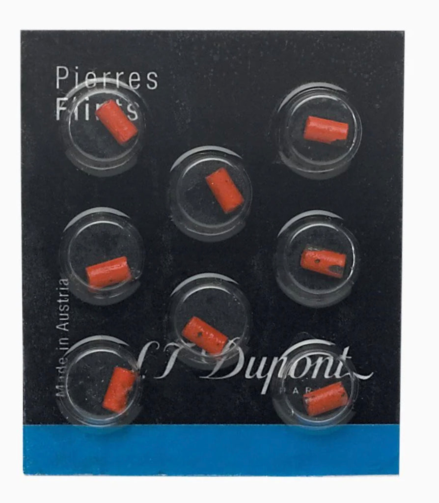 S.T. Dupont - RED LIGHTER FLINT (X8)