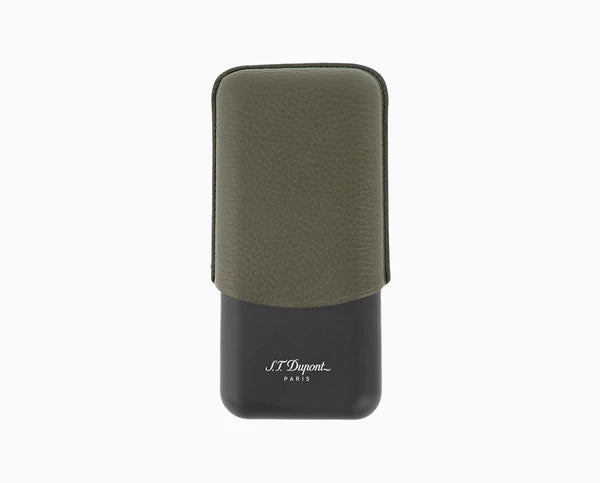 S.T. Dupont - (3) Tripple Cigar Case Grained & Matt
