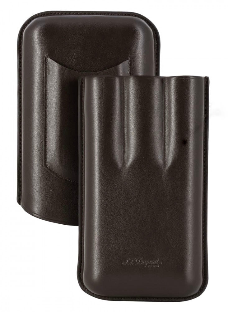 S.T Dupont - (3) Case for 3 Cigars - Pure Leather