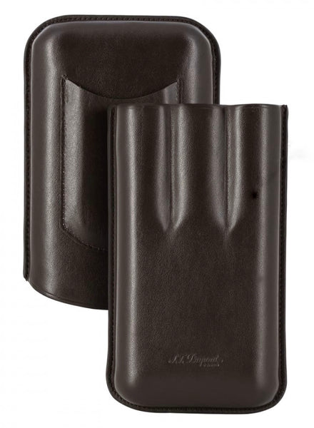 S.T Dupont - (3) Case for 3 Cigars - Pure Leather 