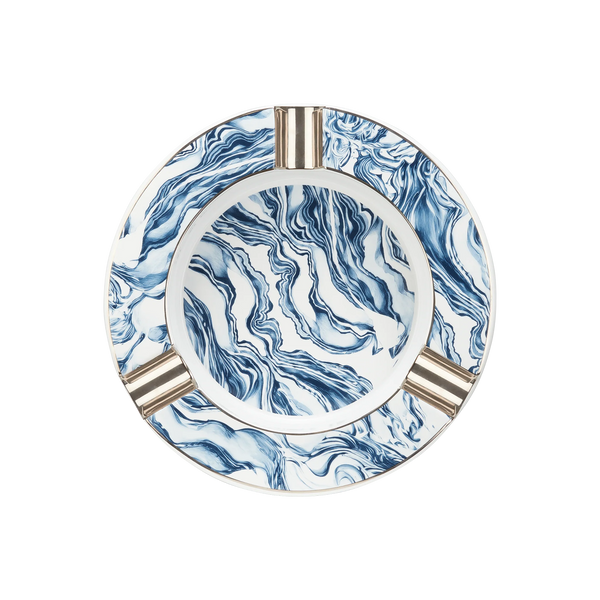 S.T. Dupont - Ashtray XL - Porcelain Blue