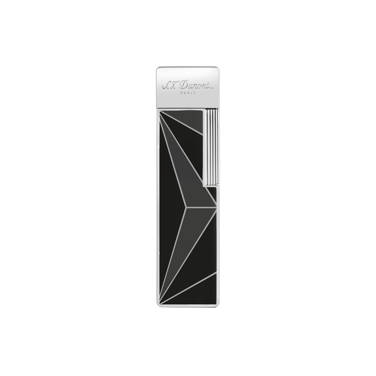 S.T. Dupont - Fire X - Twiggy Jet Lighter - Black / Chrome