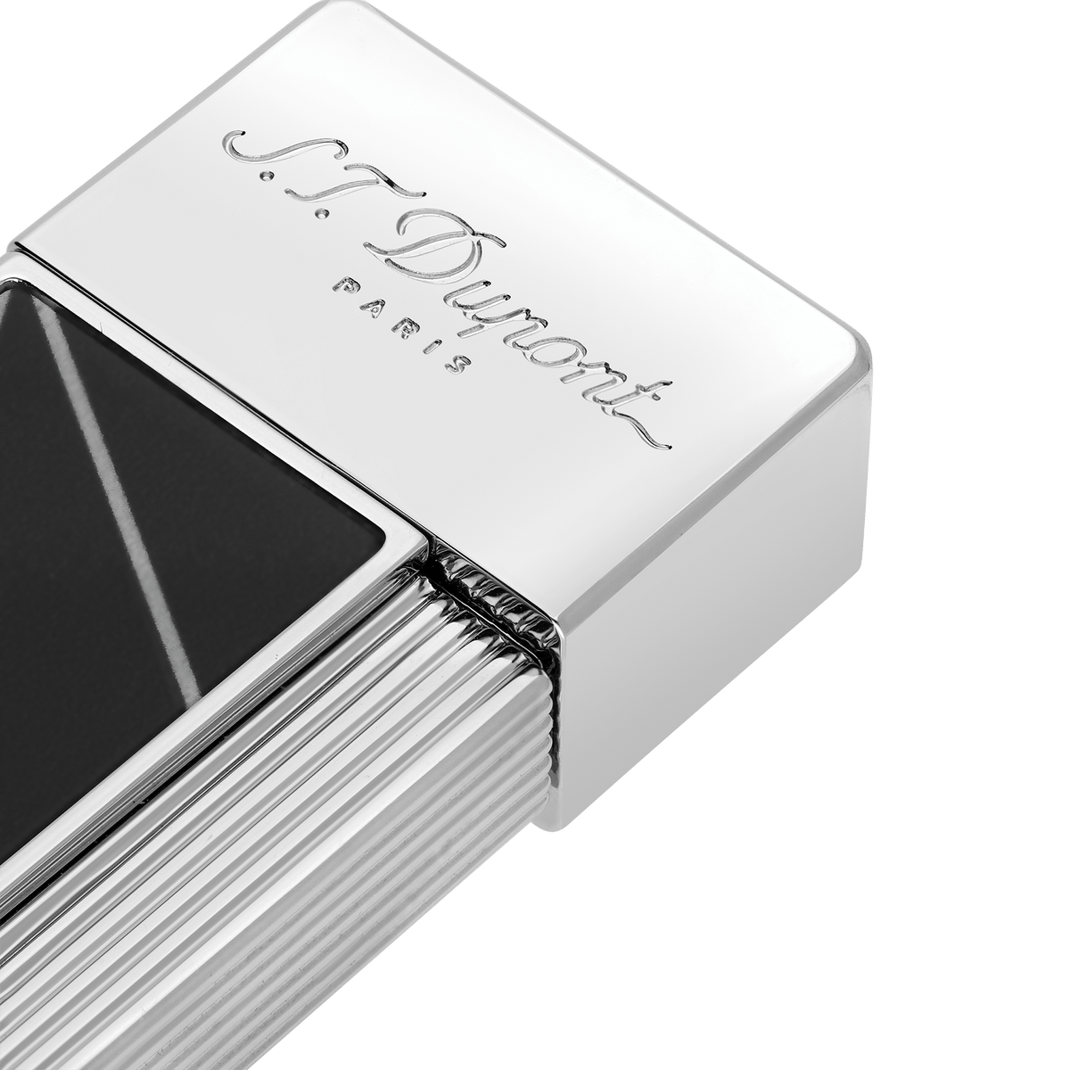 S.T. Dupont - Fire X - Twiggy Jet Lighter - Black / Chrome