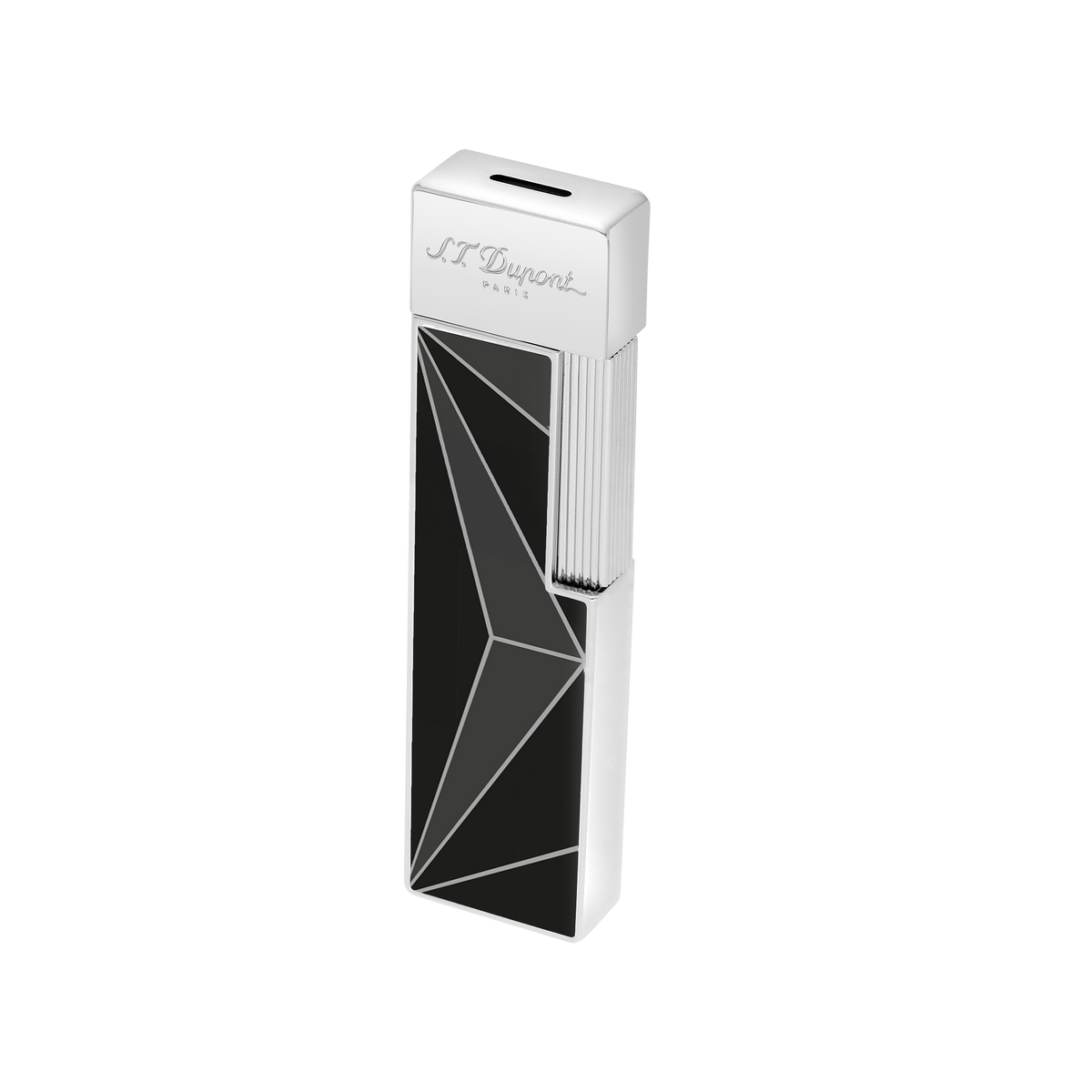 S.T. Dupont - Fire X - Twiggy Jet Lighter - Black / Chrome