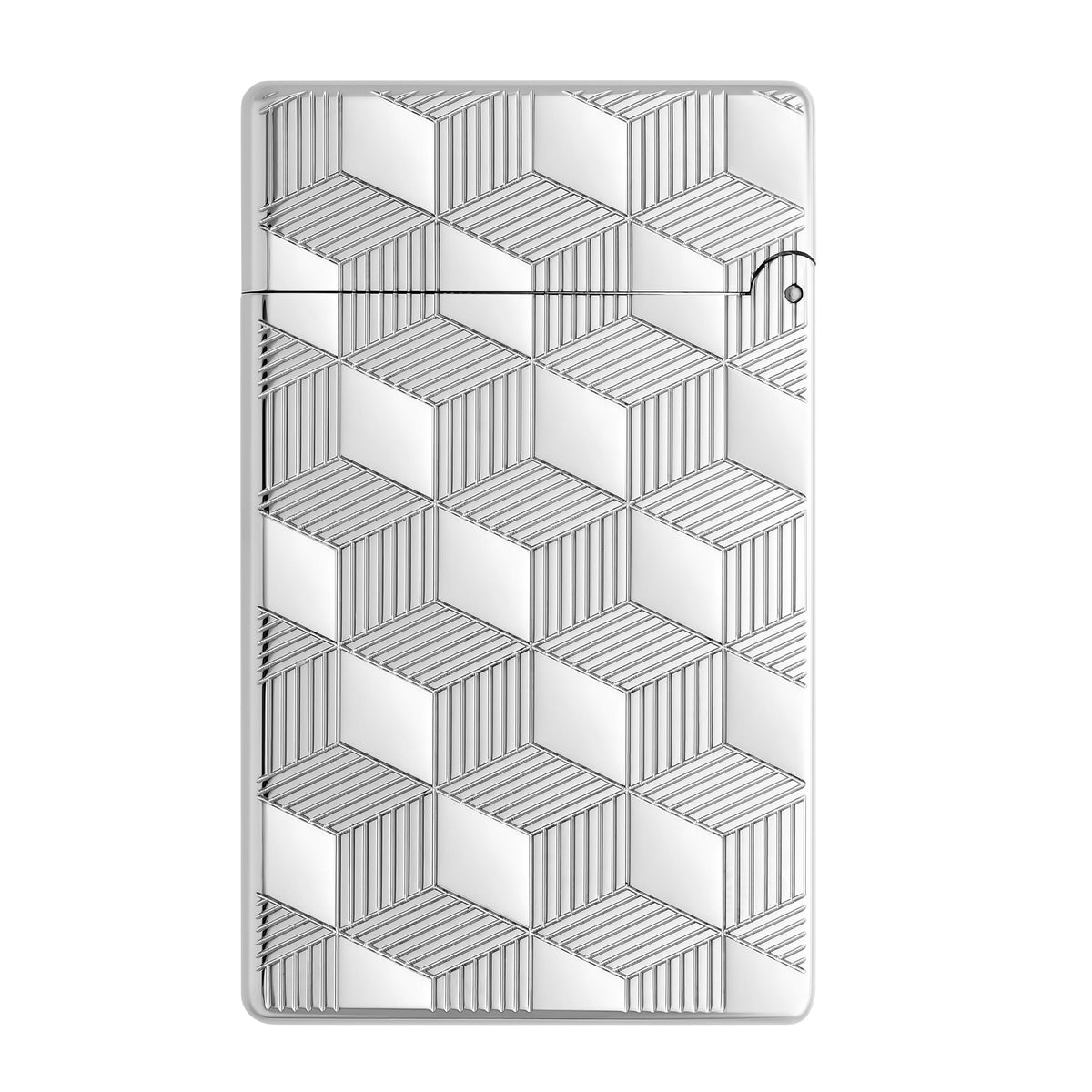 S.T. Dupont - Initial -  Cube Lighter - Silver