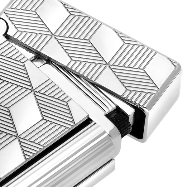 S.T. Dupont - Initial -  Cube Lighter - Silver