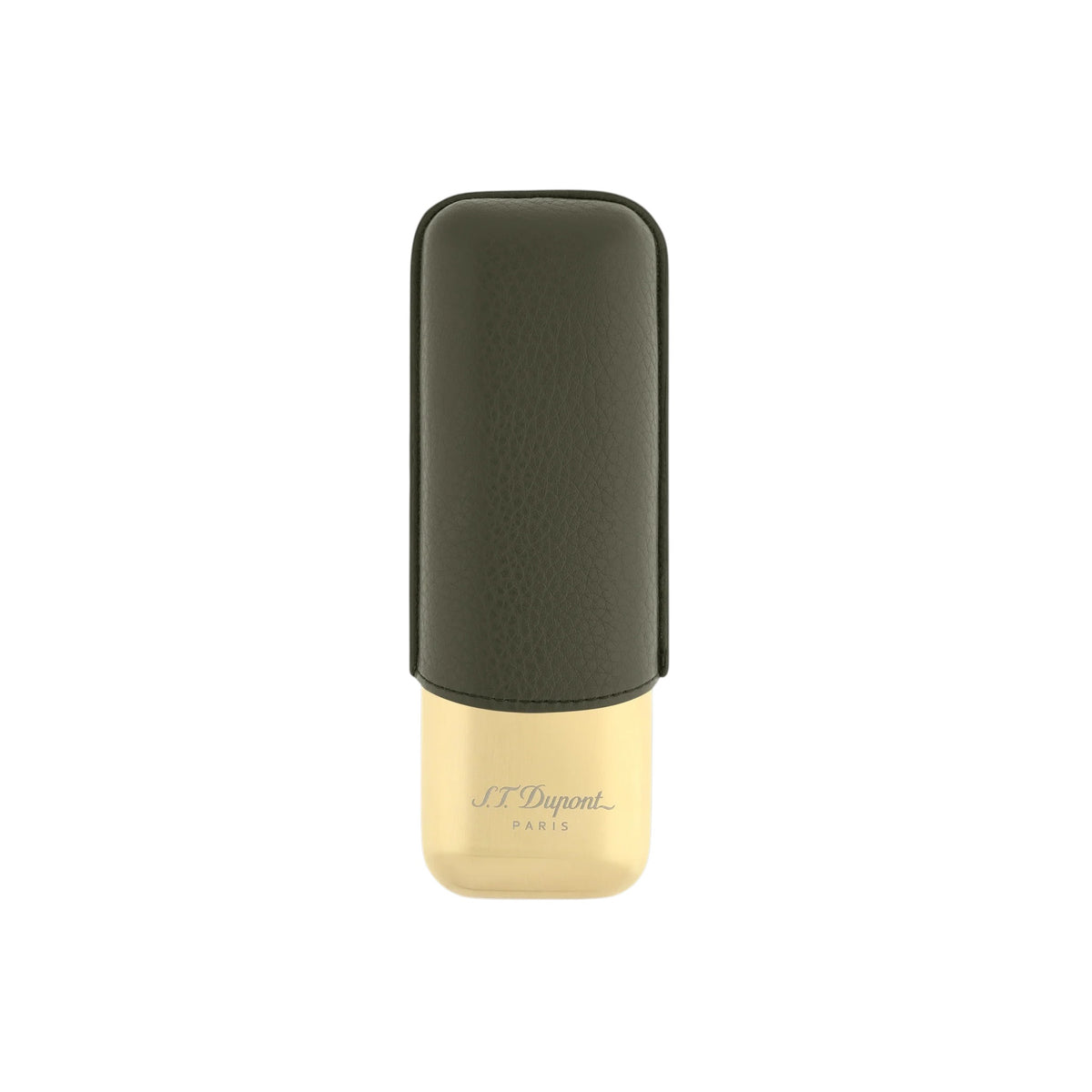 S.T Dupont - (2) Double Cigar Cases - Gold