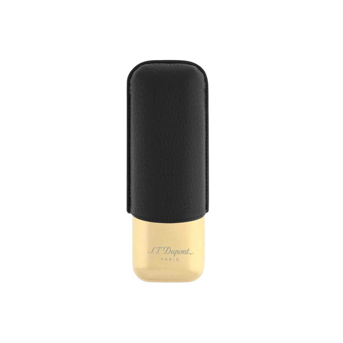 S.T Dupont - (2) Double Cigar Cases - Gold