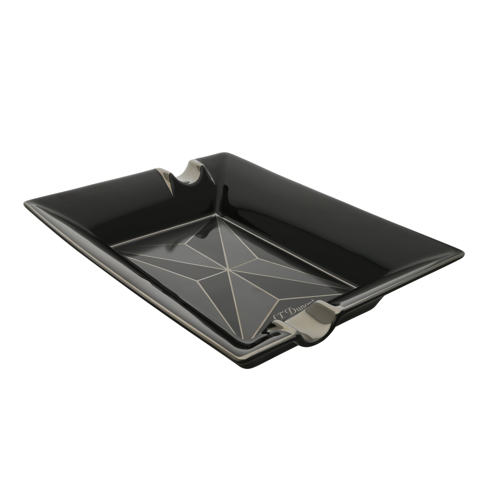 ST. Dupont - Fire X - Large Ashtray - Black - Havana Cigar Exchange