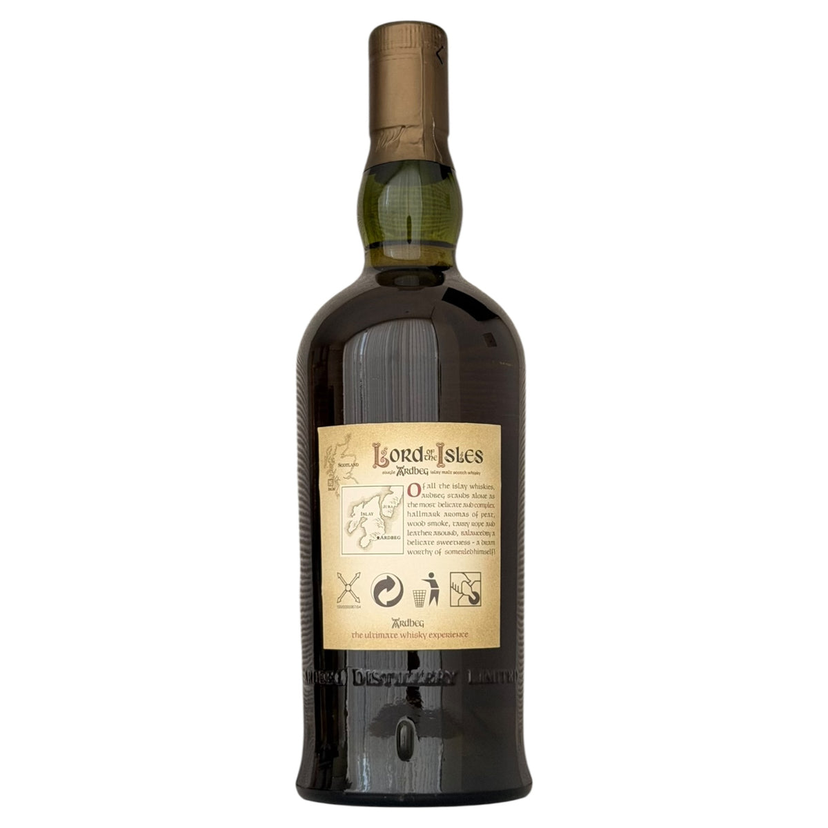 Ardbeg 25 Year Old Lord of the Isles rear bottle view