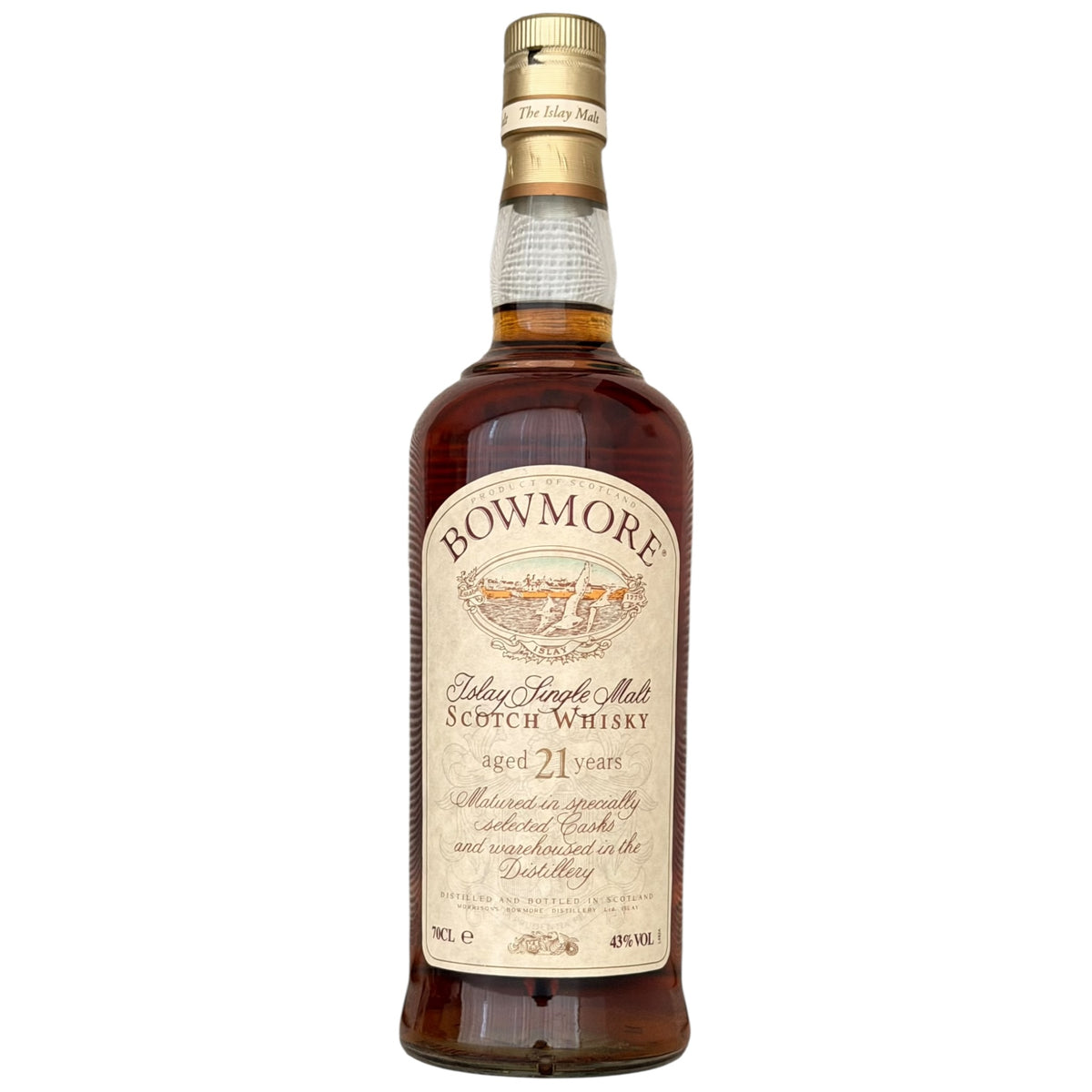 Bowmore 21 Year Old Bot. 1990s bottle
