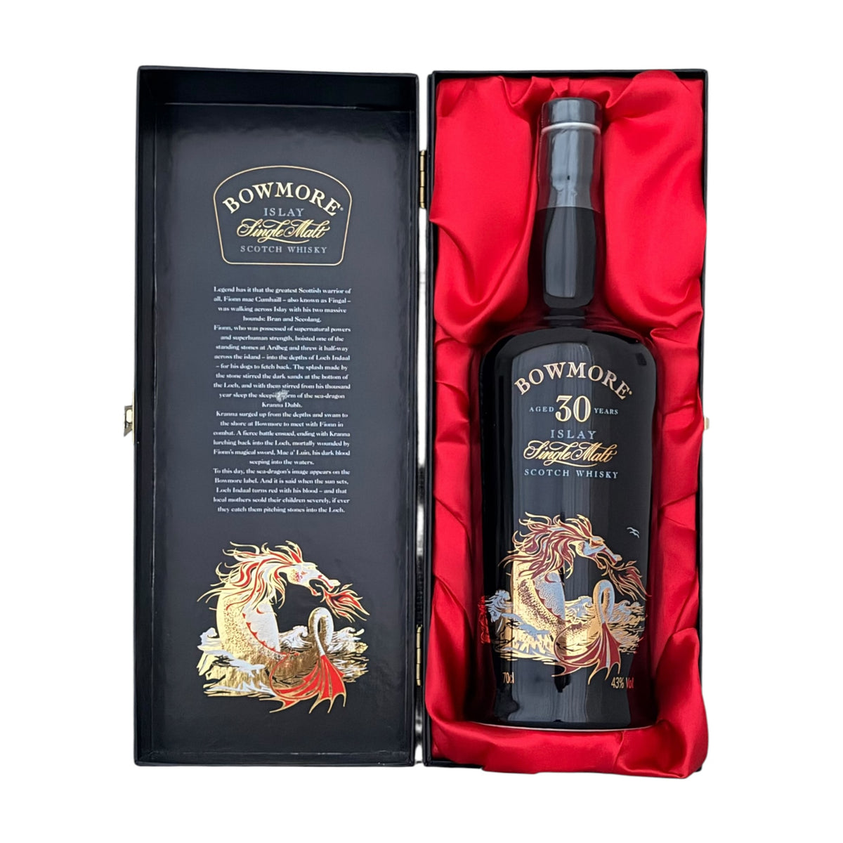 Bowmore 30 Year Old Sea Dragon rear bottle view