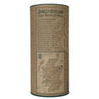 Bunnahabhain 1979 25 Year Old Jewels of Scotland presentation tube rear