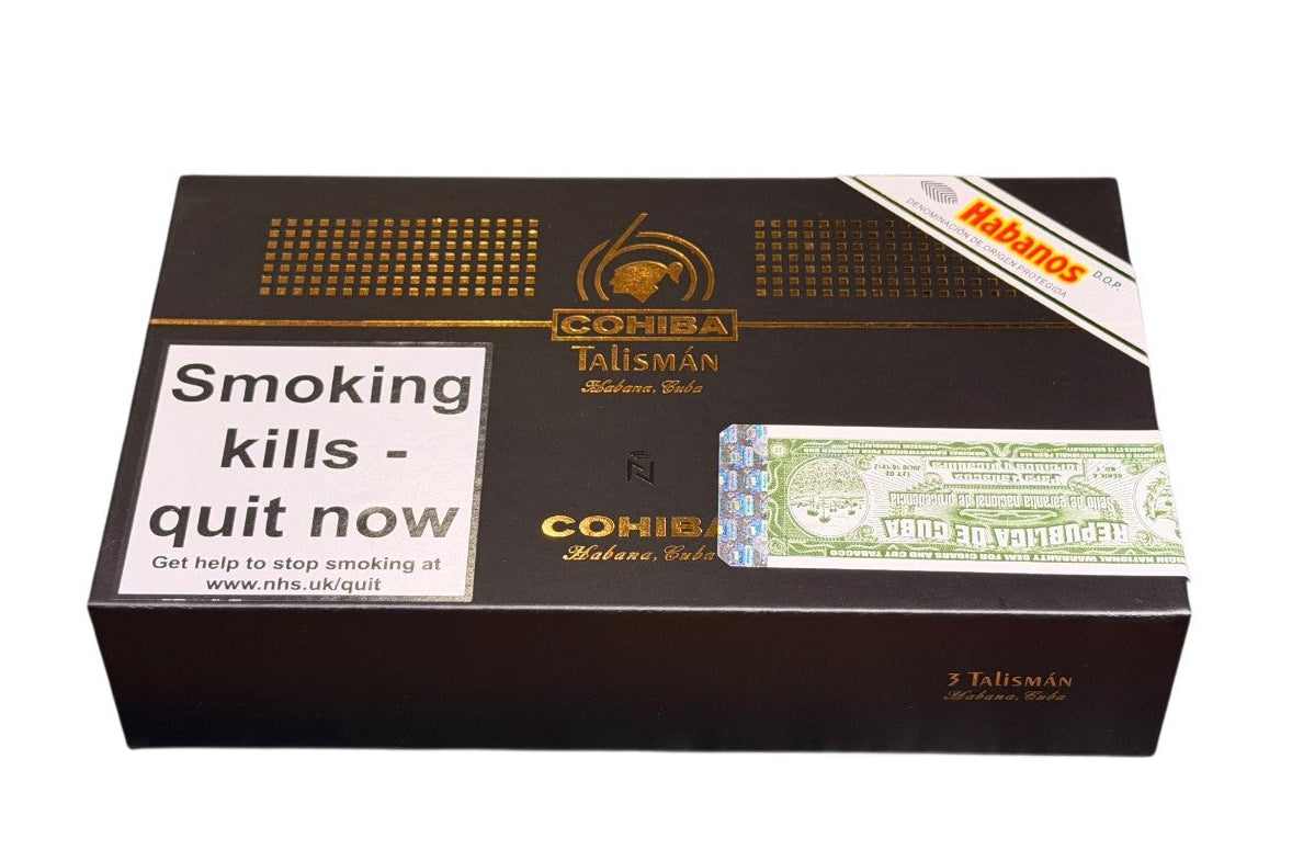 Cohiba Talismán 60 Aniversario 2026 gift presentation outer box front