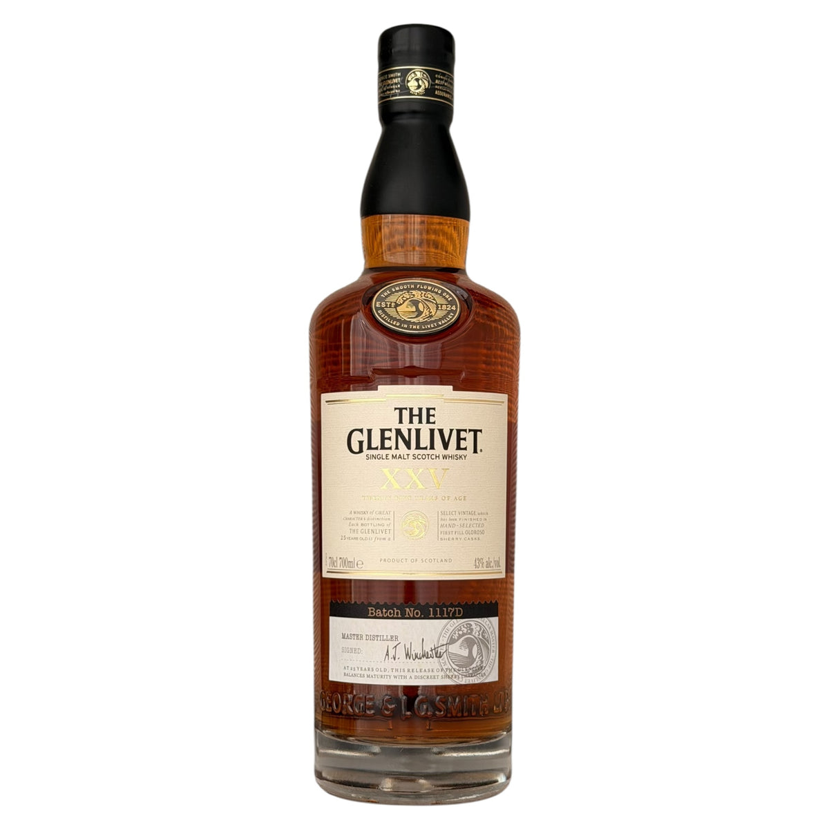 The Glenlivet XXV 25 Year Old bottle