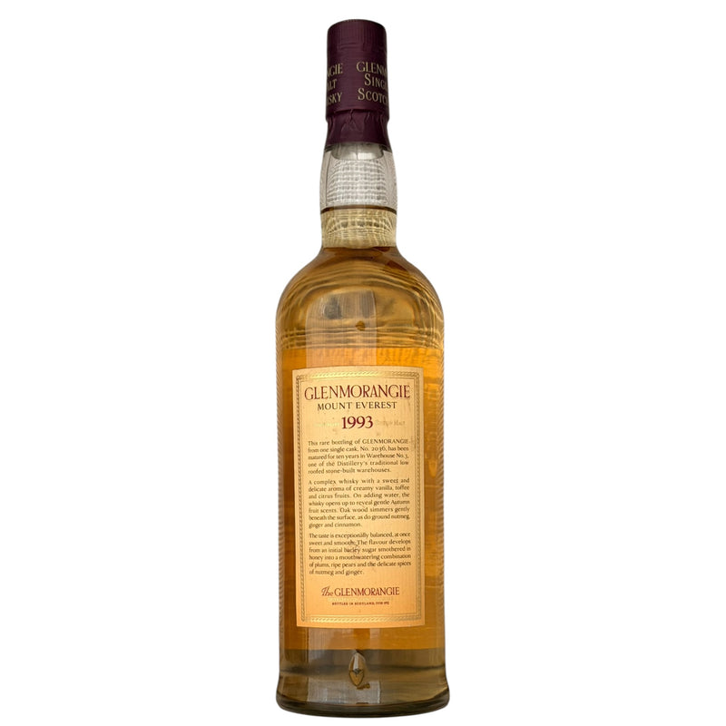 Glenmorangie 1993 Mount Everest 10 Year Old bottle