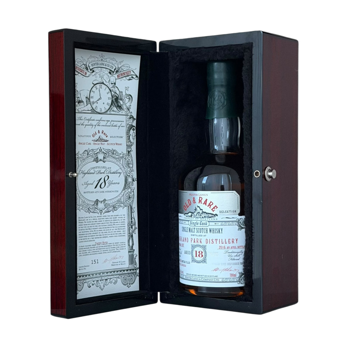 Highland Park 1997 18 Year Old Old & Rare presentation box detail