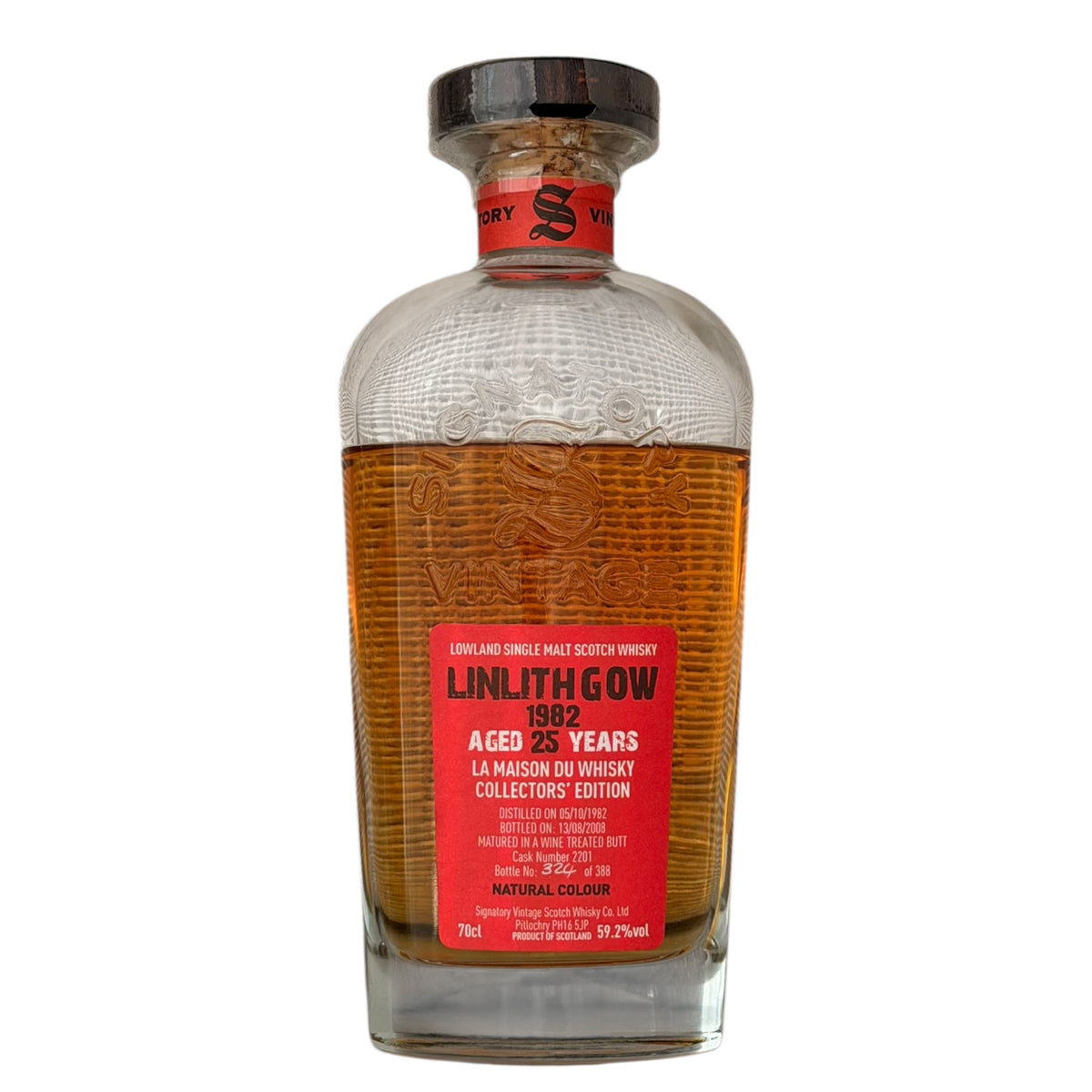 Linlithgow 1982 25 Year Old Signatory bottle