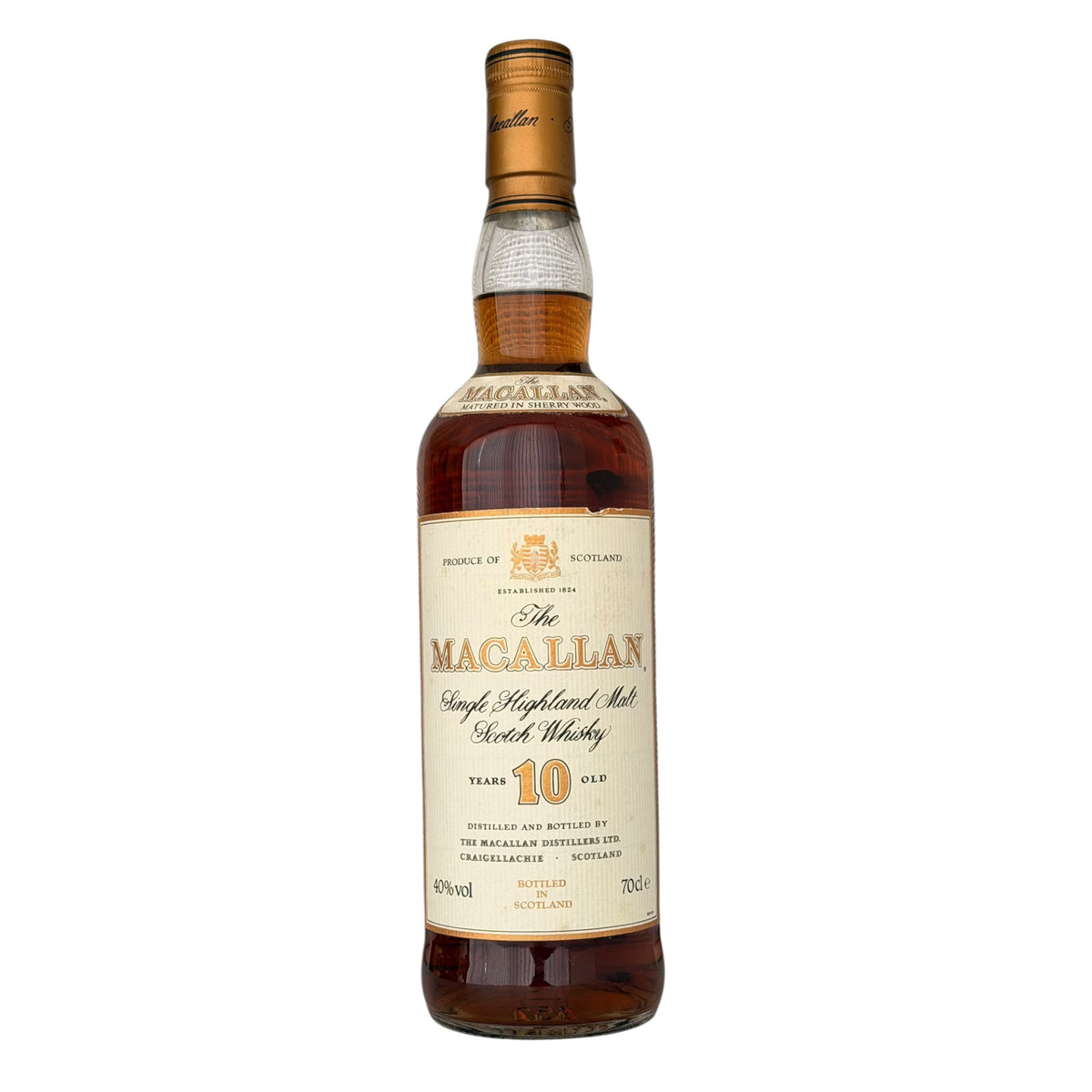Macallan 10 Year Old Sherry Wood Easter Elchies Tin bottle