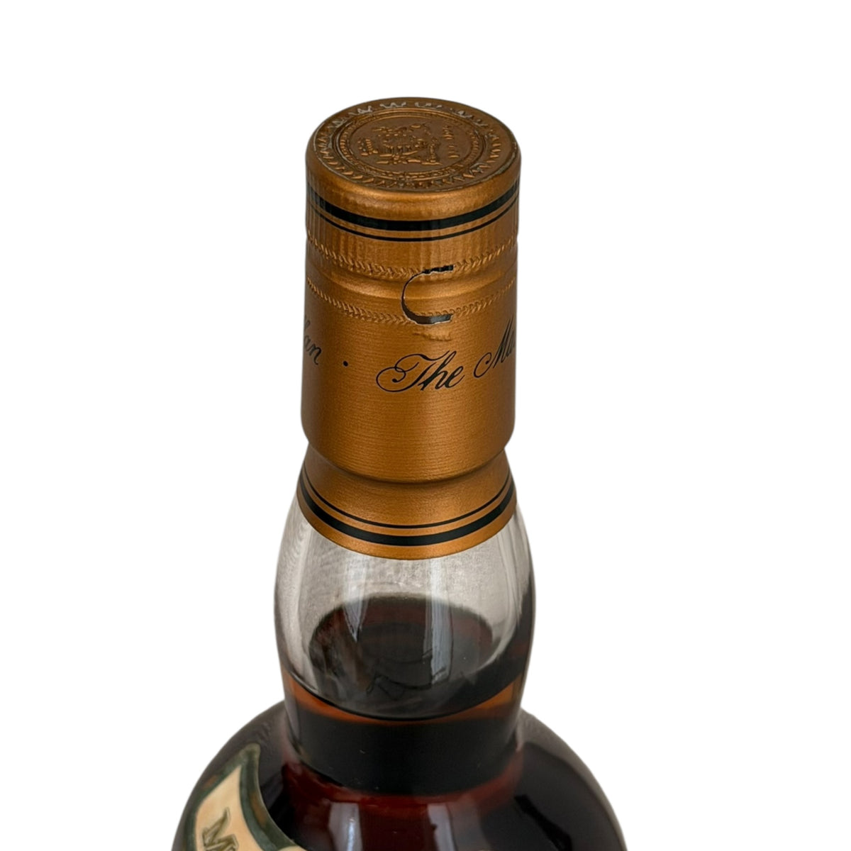 Macallan 1984 15 Year Old neck and capsule detail