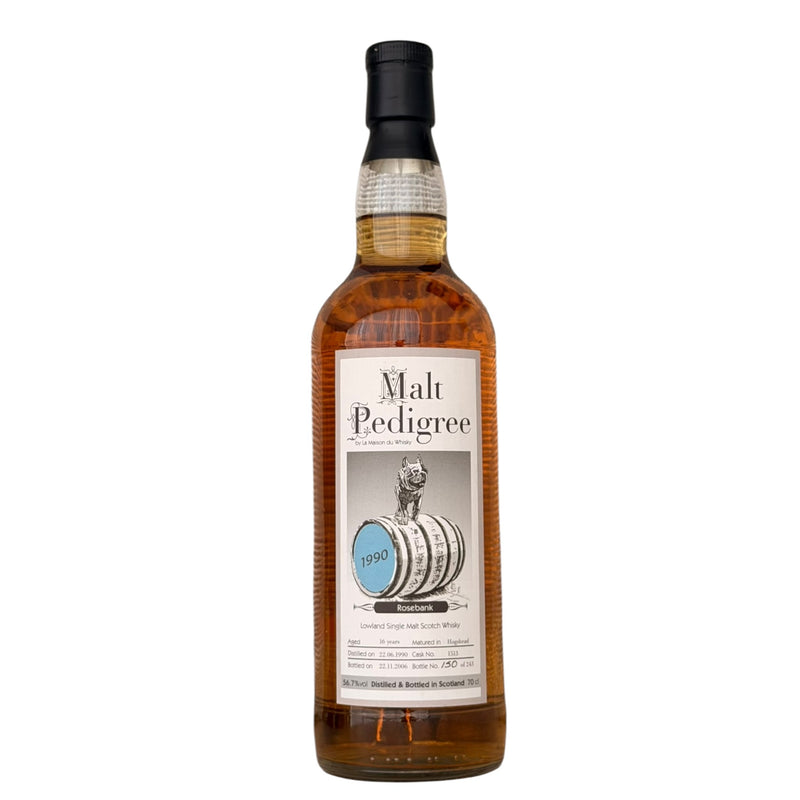 Rosebank 1990 16 Year Old La Maison du Whisky bottle