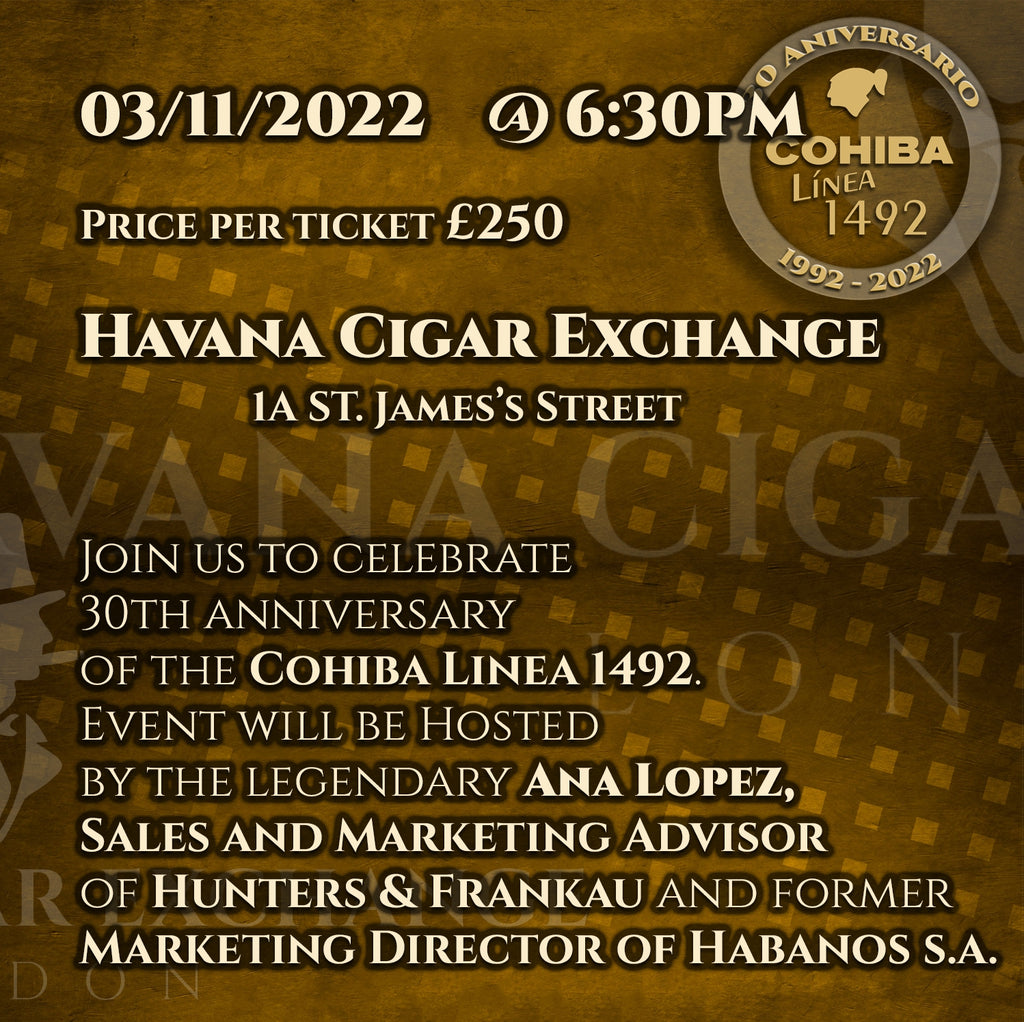 Cohiba Linea 1492 - 30 Aniversario event
