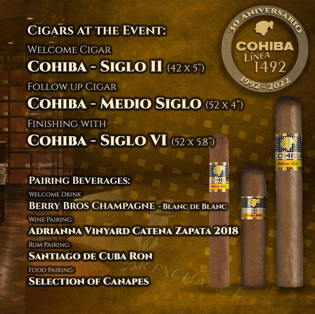 Cohiba Linea 1492 - 30 Aniversario event