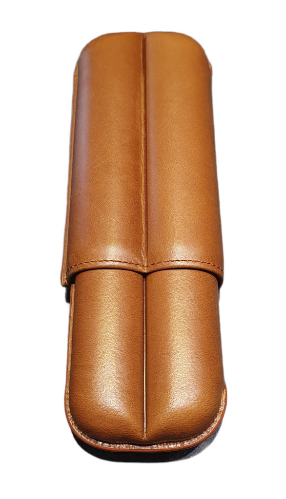 Bosquet Paris - Case for 2 cigars - Genuine Calf leather