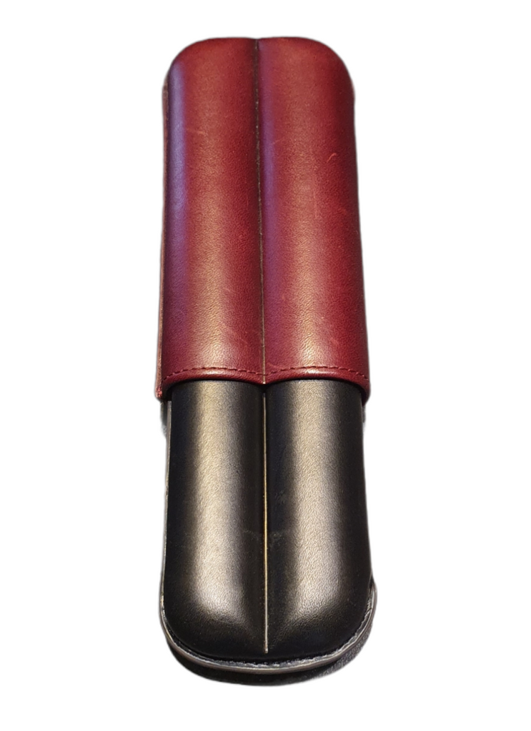 Bosquet Paris - Case for 2 cigars - Genuine Calf leather
