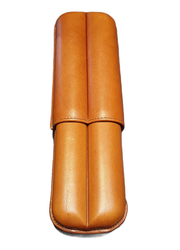 Bosquet Paris - Case for 2 cigars - Genuine Calf leather
