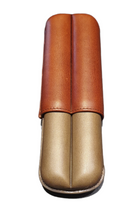 Bosquet Paris - Case for 2 cigars - Genuine Calf leather