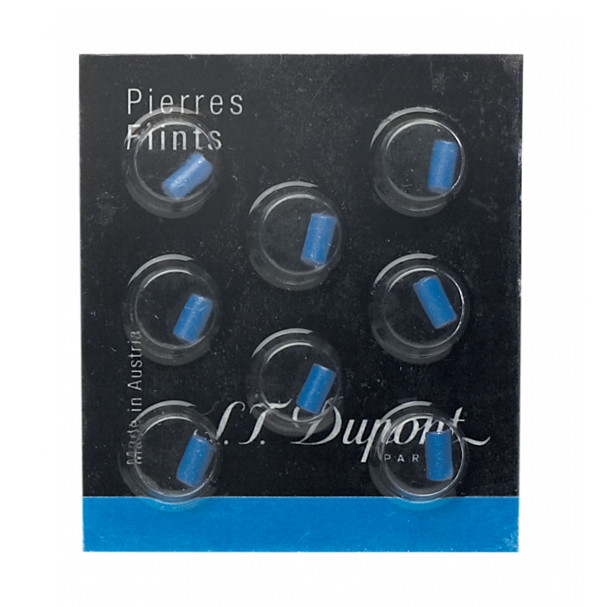 S.T. Dupont - Blue Lighter Flint (x8)