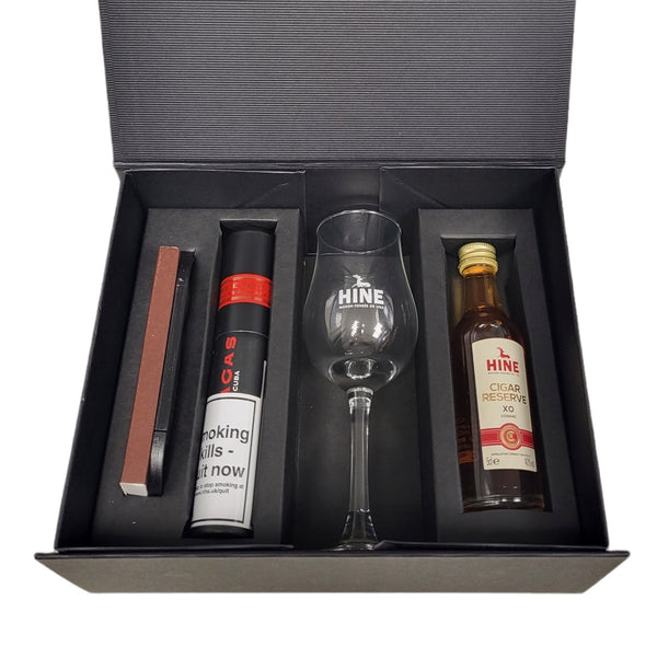 Partagas Series E. 2 & Hine Cigar Reserve XO Cognac - gift box