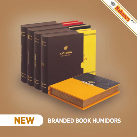 Branded Book Humidors (Cohiba, Montecristo, Partagas, Romeo y Julieta)