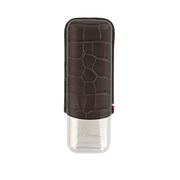 S.T. Dupont - Dandy Croco Brown - 2 Cigar Case