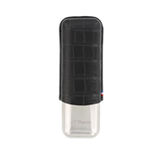 S.T. Dupont - Dandy Croco Black - 2 Cigar Case